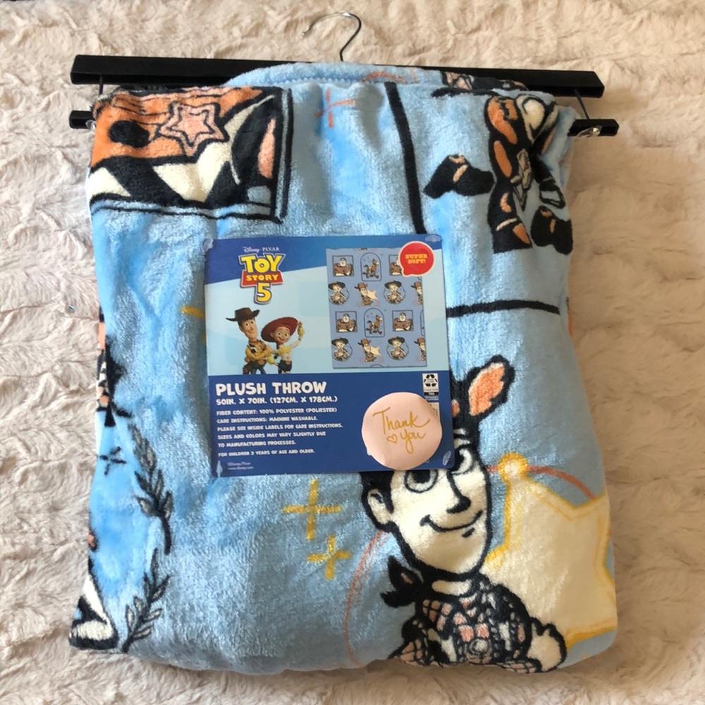 Disney TOY STORY 5 Plush Throw Blanket - Blue